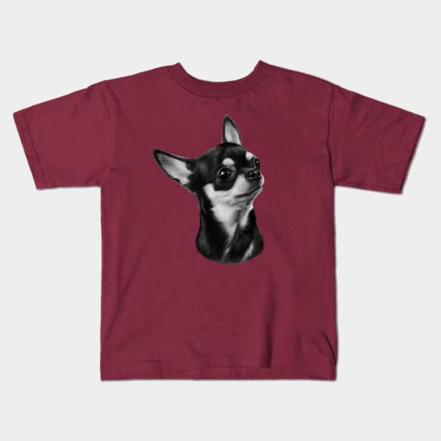 Chihuahua Kids T-Shirt by animalpaintings